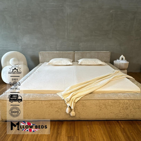 2025 Low Platform Bed BoxEdge Luxe | Mellow Beds #B102