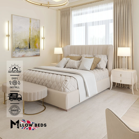 2025 Wingback Bed LuxeGlide Design | Mellow Beds #B99