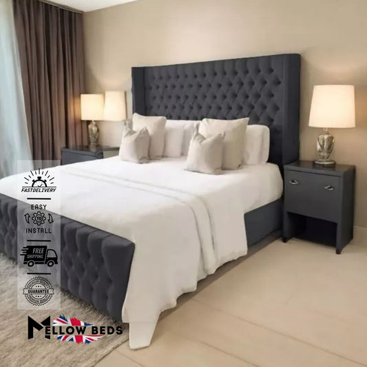 2025 Wingback Bed SereneLuxe Comfort | Mellow Beds #B40