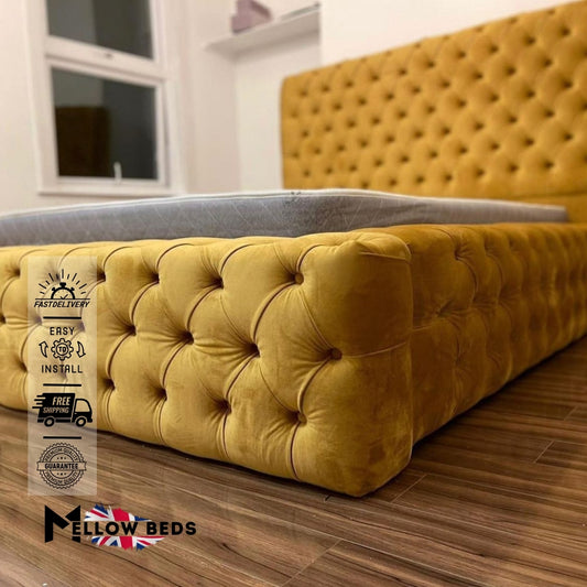 2025 Upholstered Bed ChesterRoyale Style | Mellow Beds #B22