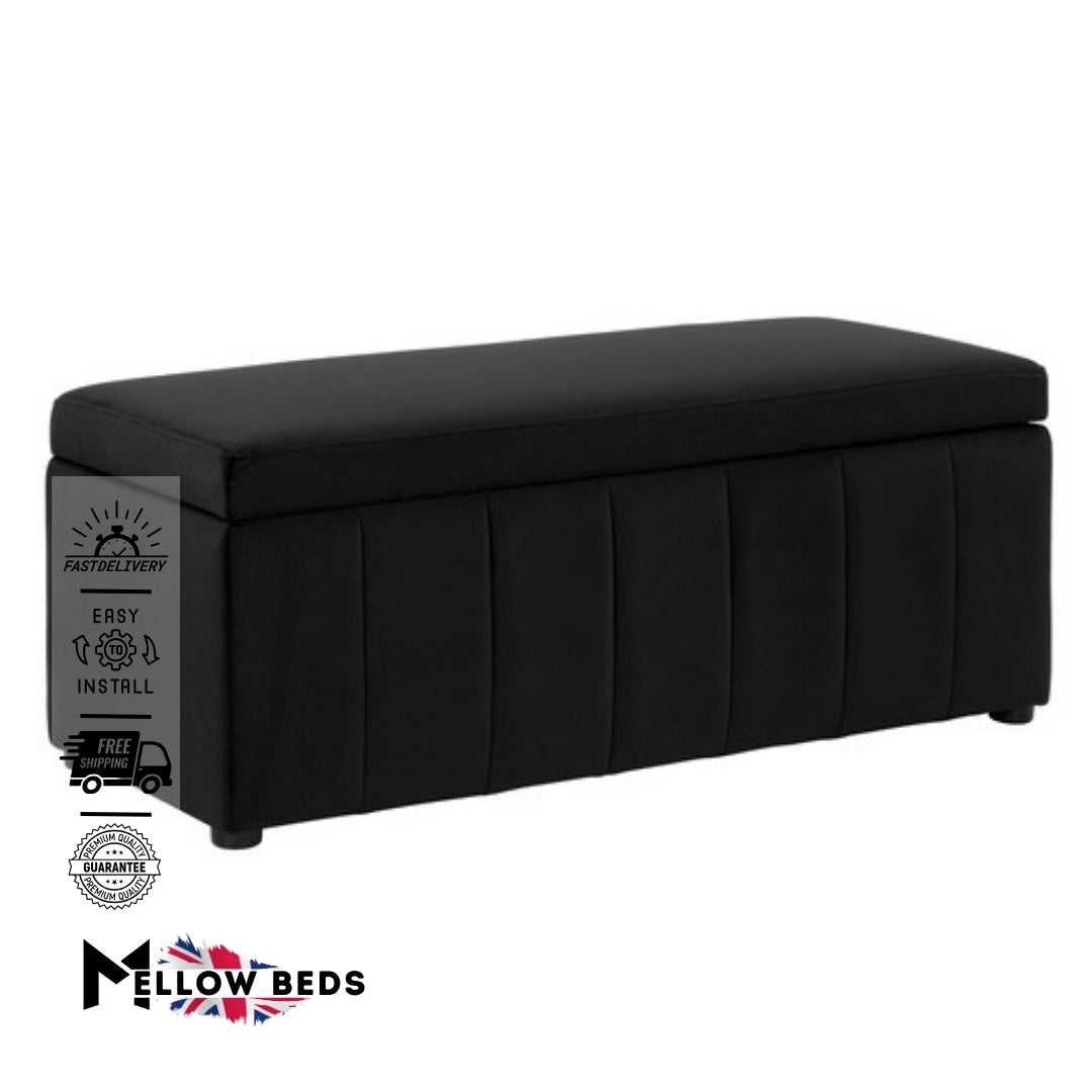 2025 Ottoman Storage Box MetroLine Luxe | Mellow Beds #B181