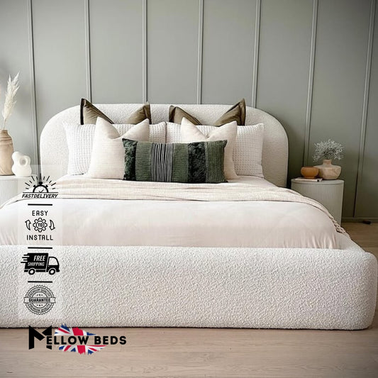 2025 Platform Bed Soft CloudArc Cream | Mellow Beds #B1