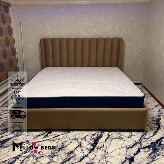 2025 Vertical Panel Bed PlumeWing Design | Mellow Beds #B85