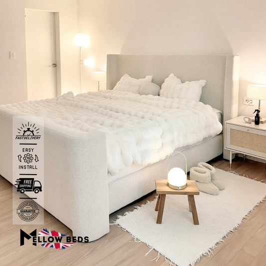 2025 Upholstered Designer Bed PlushEdge Comfort | Mellow Beds #B82