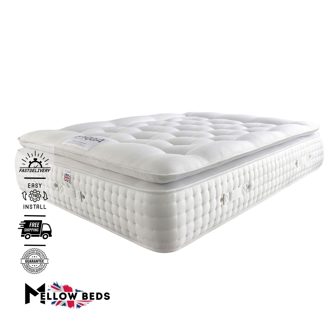2025 Pillow Top Elegance 3000 Pocket Mattress Ultimate Support | Mellow Beds #M12
