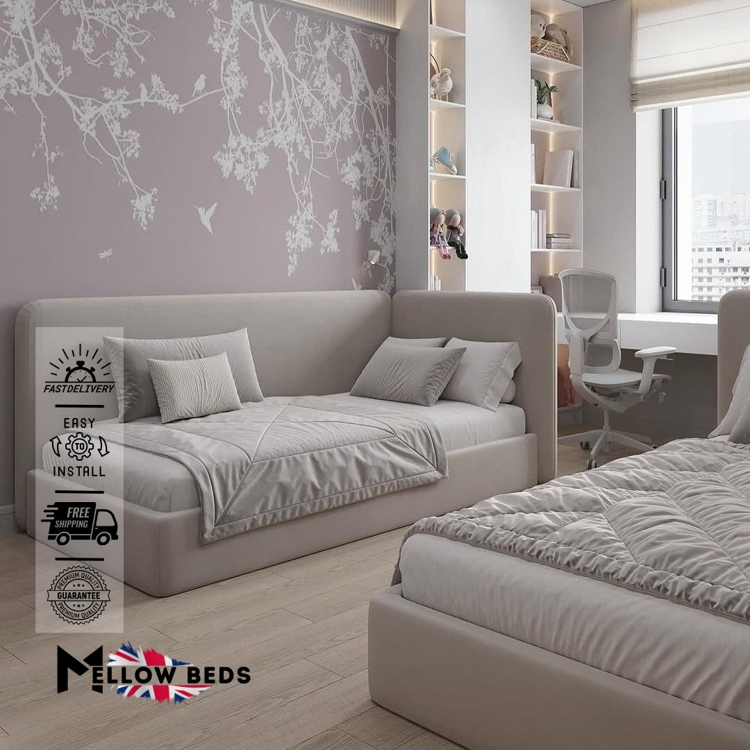 2025 Kids Corner Bed BlossomHug Design | Mellow Beds #B124
