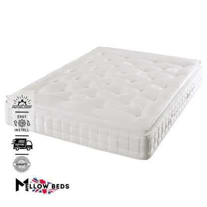 2025 Pillow Top Kensington 1000 Pocket Mattress – Zoned Pressure Support | Mellow Beds #M14