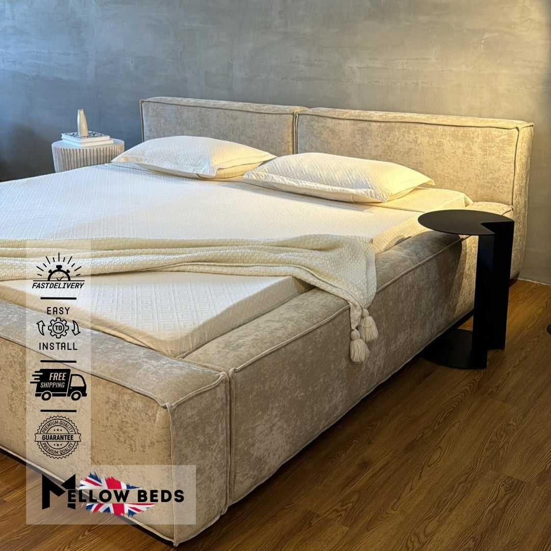 2025 Low Platform Bed BoxEdge Luxe | Mellow Beds #B102