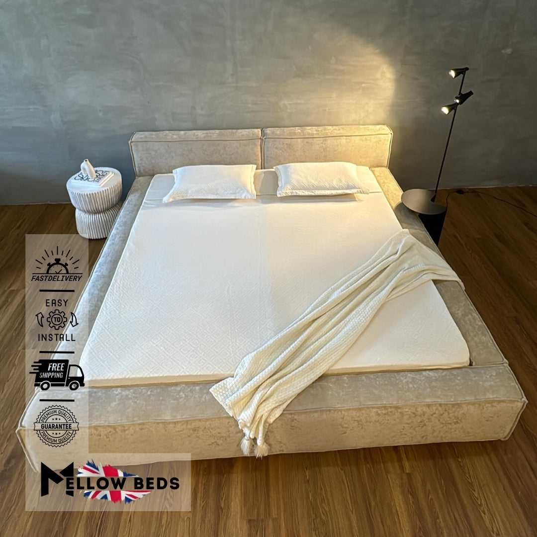 2025 Low Platform Bed BoxEdge Luxe | Mellow Beds #B102