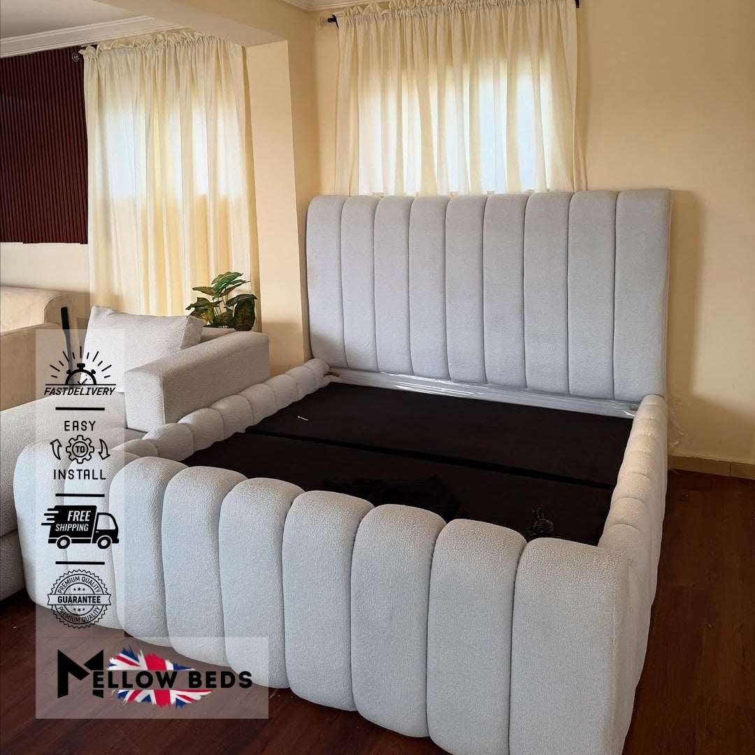 2025 Upholstered Bed PlushChannel Frame | Mellow Beds #B130