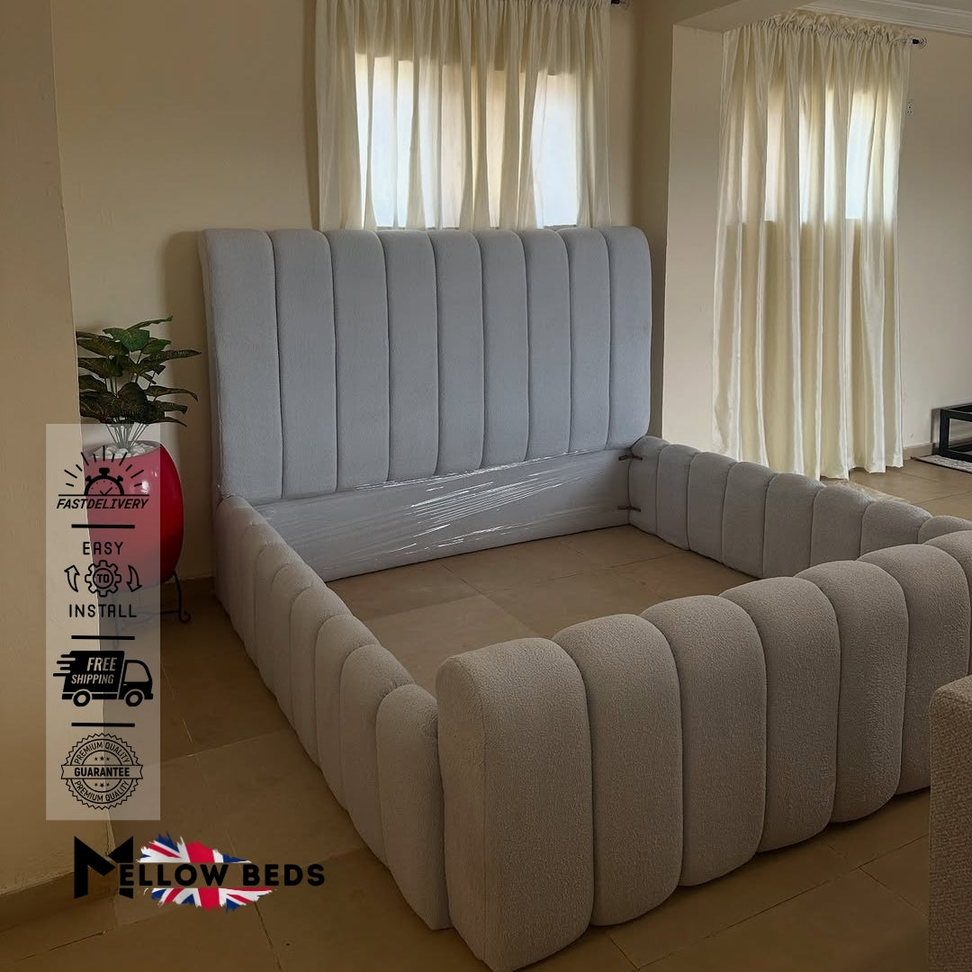 2025 Upholstered Bed PlushChannel Frame | Mellow Beds #B130