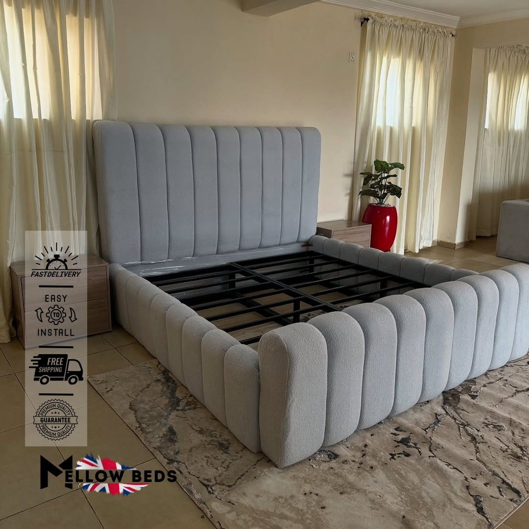 2025 Upholstered Bed PlushChannel Frame | Mellow Beds #B130