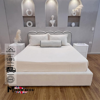 2025 Scalloped Bed Luxury Piping | Mellow Beds #B101
