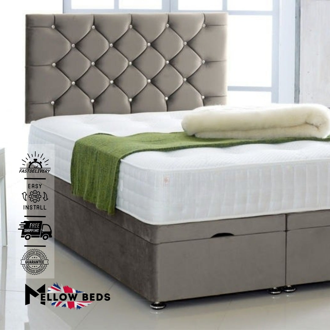 2025 Divan Bed PearlTuft Elegance | Mellow Beds #B146