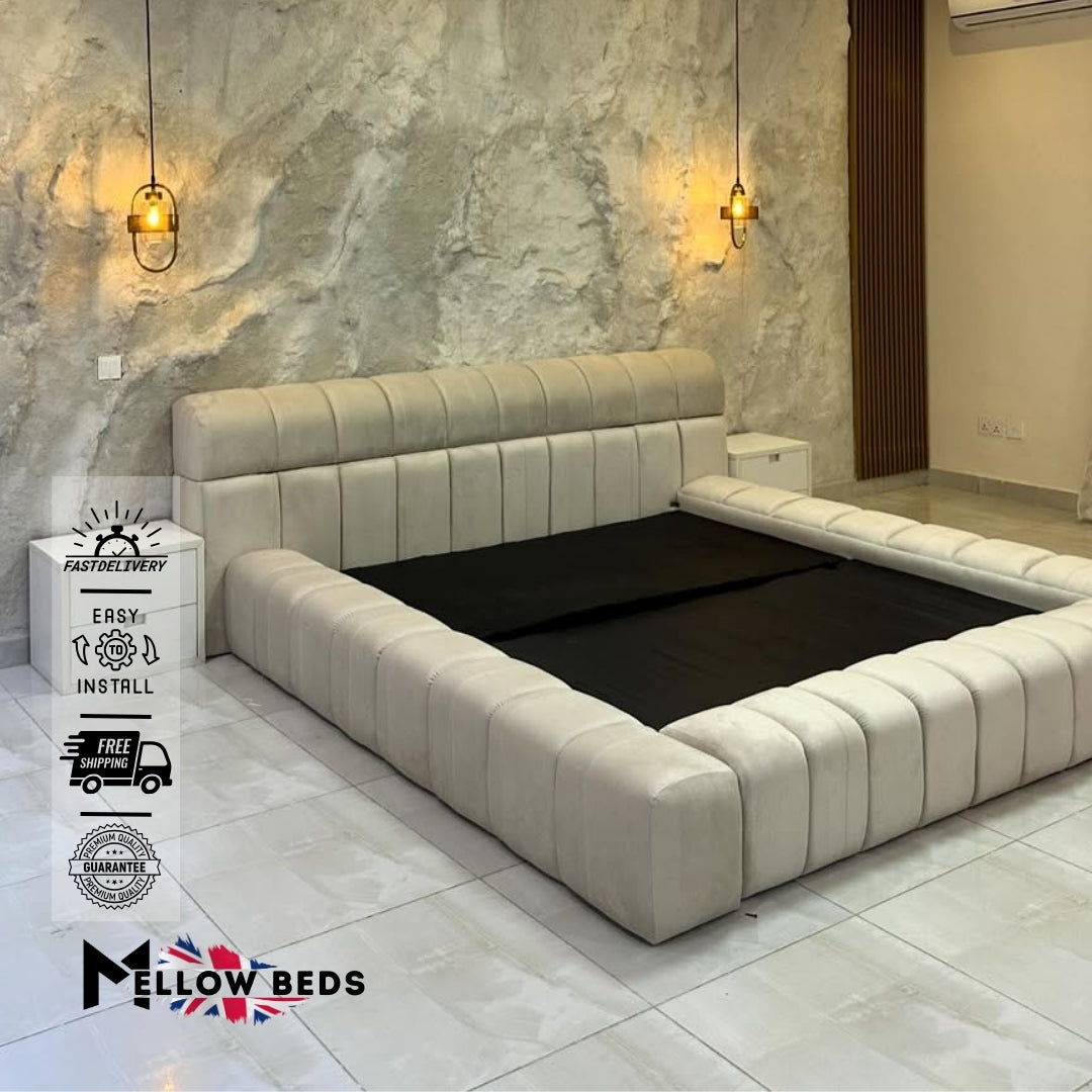2025 Low Platform Bed PlushHaven Edge | Mellow Beds #B135