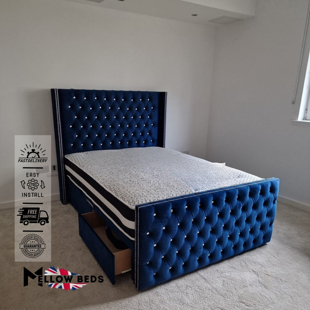 2025 Divan Bed CrystalWing Luxe | Mellow Beds #B161