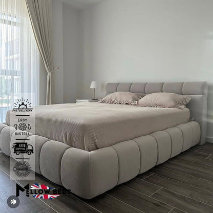 2025 Low Platform Bed PlushGrid Luxe | Mellow Beds #B136