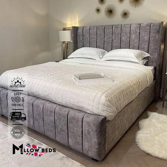 2025 Wingback Bed PlushLine Vertical | Mellow Beds #B54