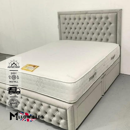 2025 Divan Bed GridTuft Prestige | Mellow Beds #B165