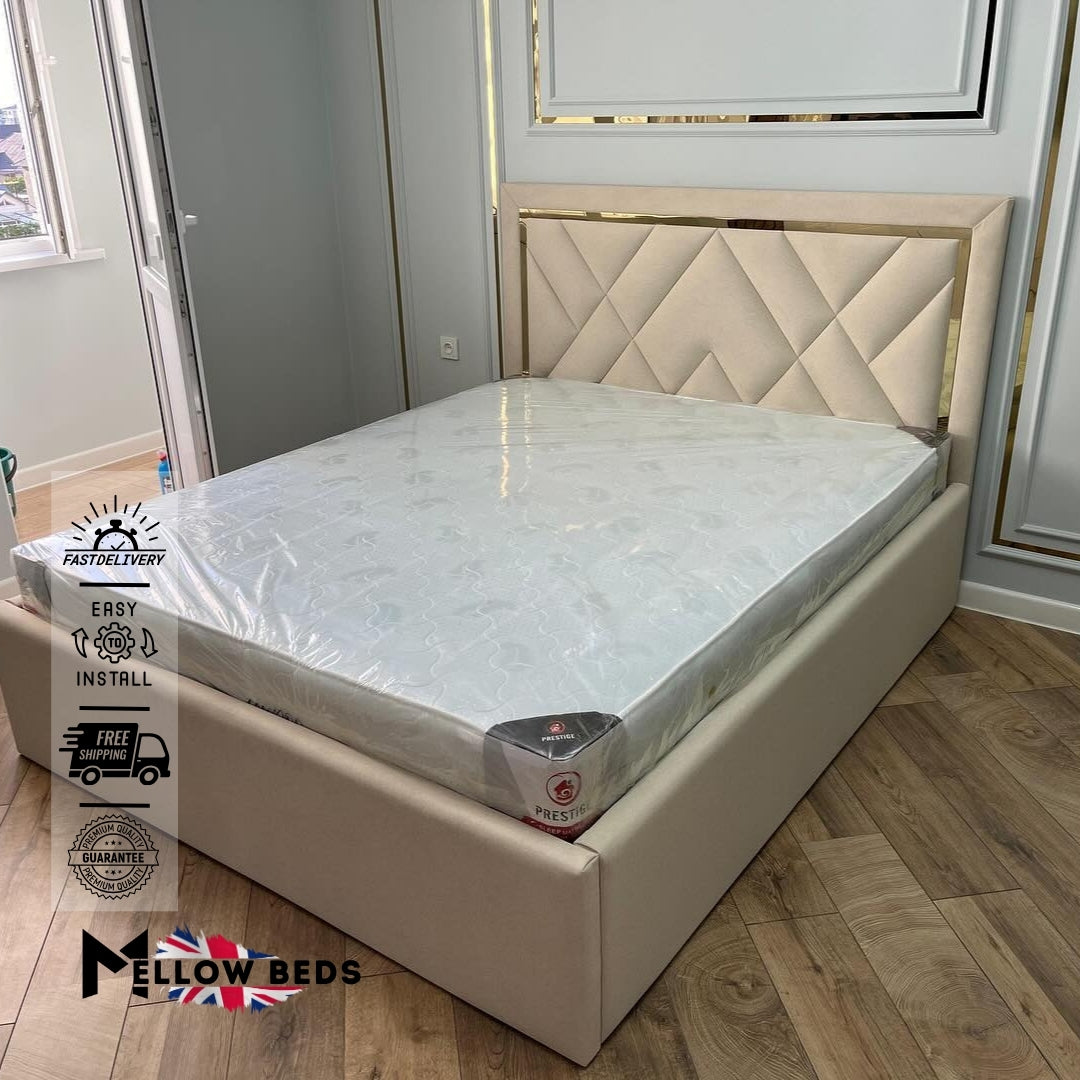 2025 Panel Bed LuxeEdge Deco | Mellow Beds #B46