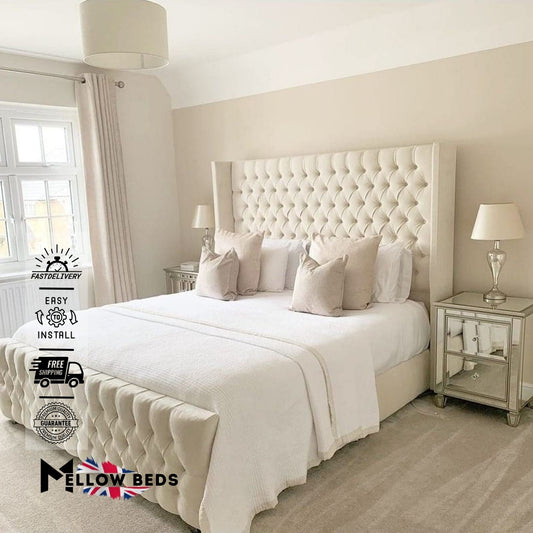 2025 Wingback Bed SereneLuxe Comfort | Mellow Beds #B40