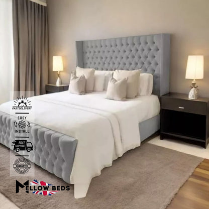 2025 Wingback Bed SereneLuxe Comfort | Mellow Beds #B40
