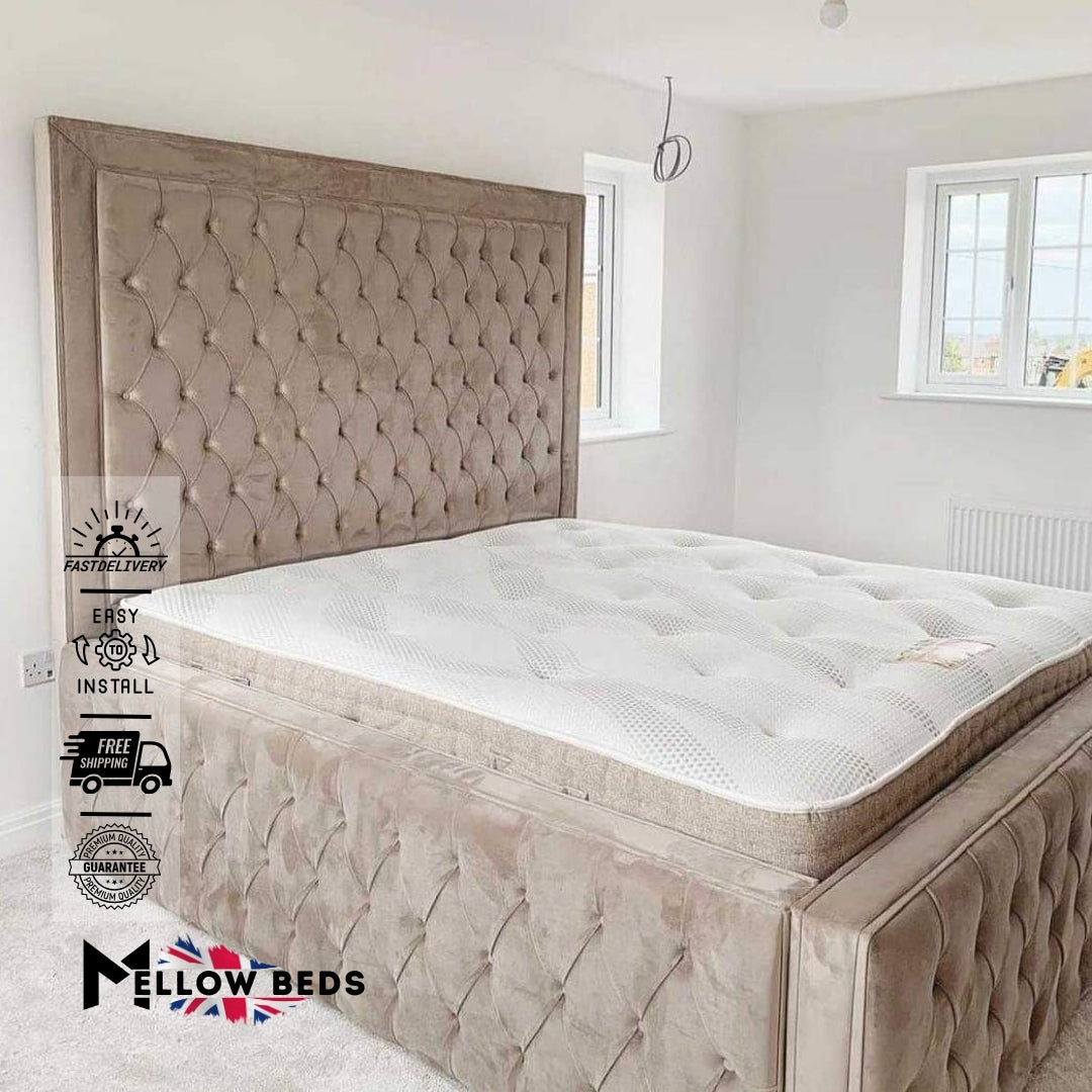 2025 Upholstered Bed ImperialTall Grande | Mellow Beds #B32