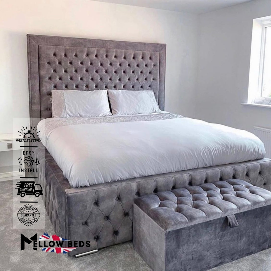 2025 Upholstered Bed ImperialTall Grande | Mellow Beds #B32