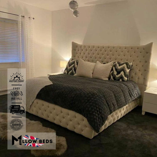 2025 Wingback Bed AuroraFlair Design | Mellow Beds #B23