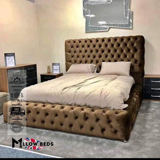 2025 Upholstered Bed ChesterRoyale Style | Mellow Beds #B22