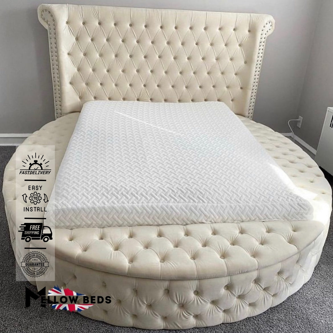 2025 Round Bed Majestique Comfort | Mellow Beds #B16