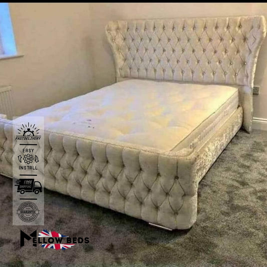 2025 Wingback Bed DiamondLuxe Design | Mellow Beds #B9