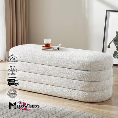 2025 Ottoman Designer Bench SoftStack Minimal | Mellow Beds #B178