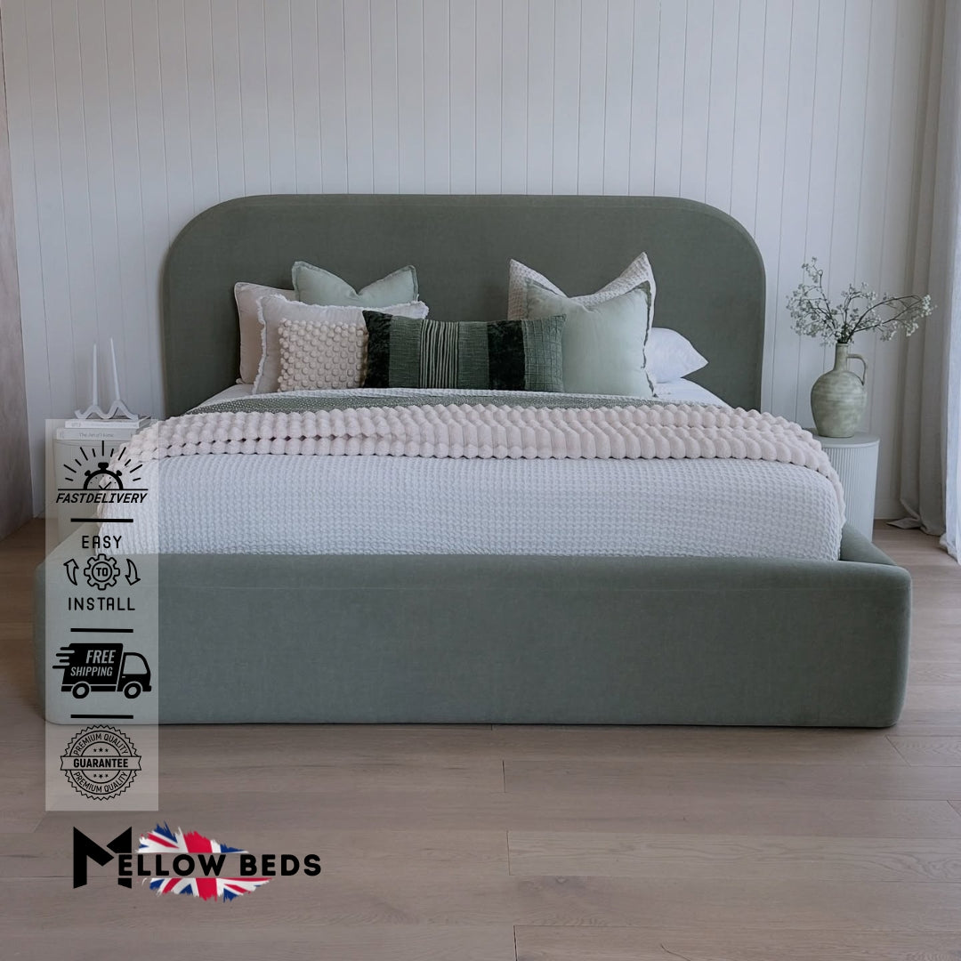 2025 Optional Ottoman Storage Bed SkyLoom | Mellow Beds #B4