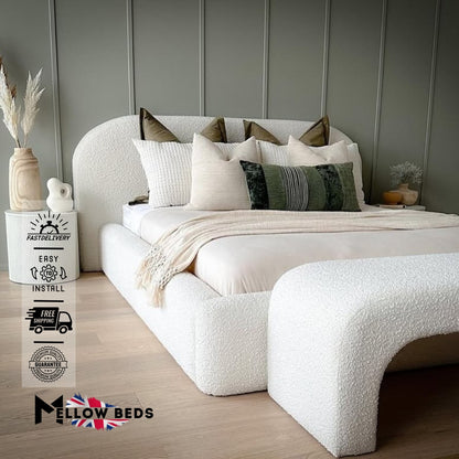 2025 Platform Bed Soft CloudArc Cream | Mellow Beds #B1