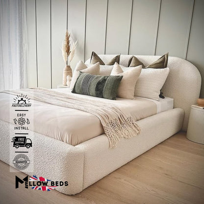 2025 Platform Bed Soft CloudArc Cream | Mellow Beds #B1