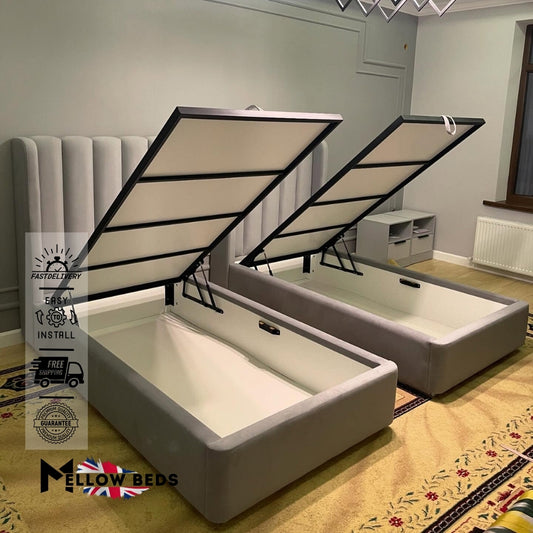 2025 Kids Ottoman Bed Tuff High Panel | Mellow Beds #B109