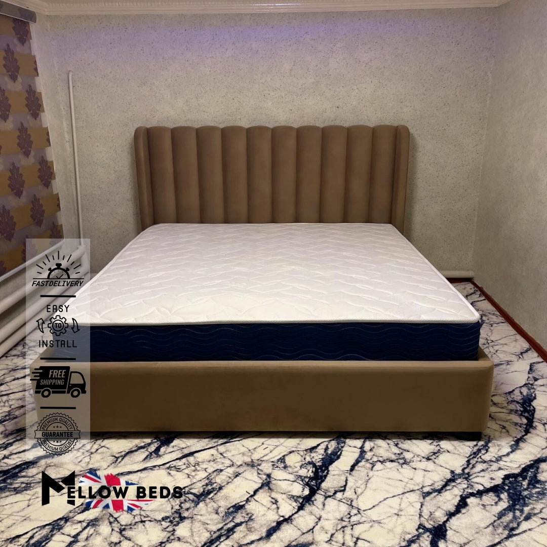 2025 Vertical Panel Bed PlumeWing Design | Mellow Beds #B85