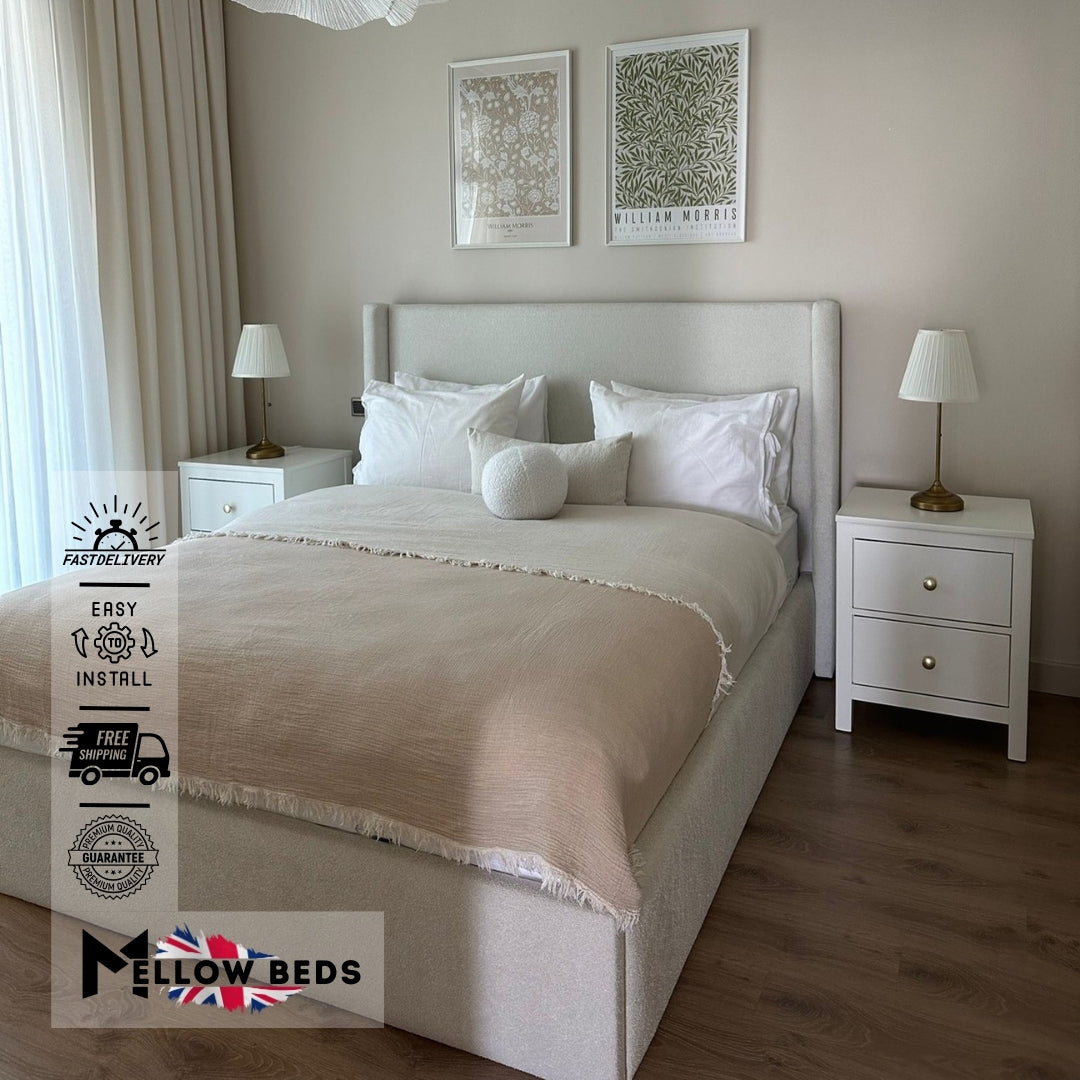 2025 Ottoman Storage Bed CrescentWing | Mellow Beds #B81