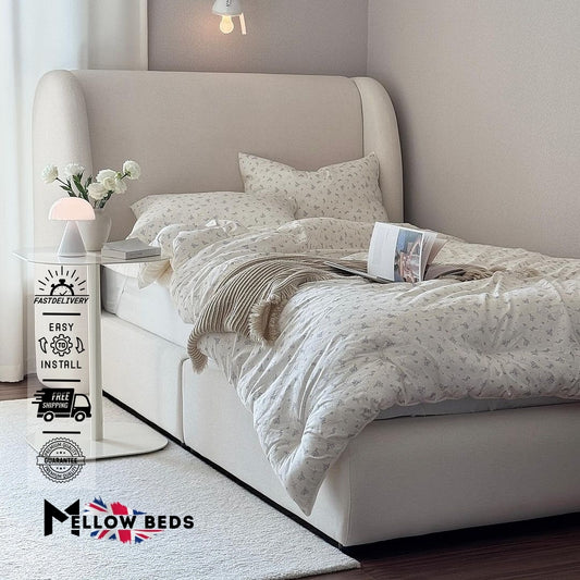 2025 Designer Soft Platform Bed SoftShell Curve | Mellow Beds #B133