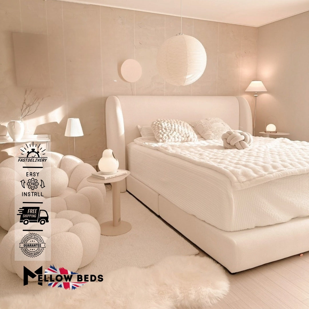 2025 Designer Soft Platform Bed SoftShell Curve | Mellow Beds #B133