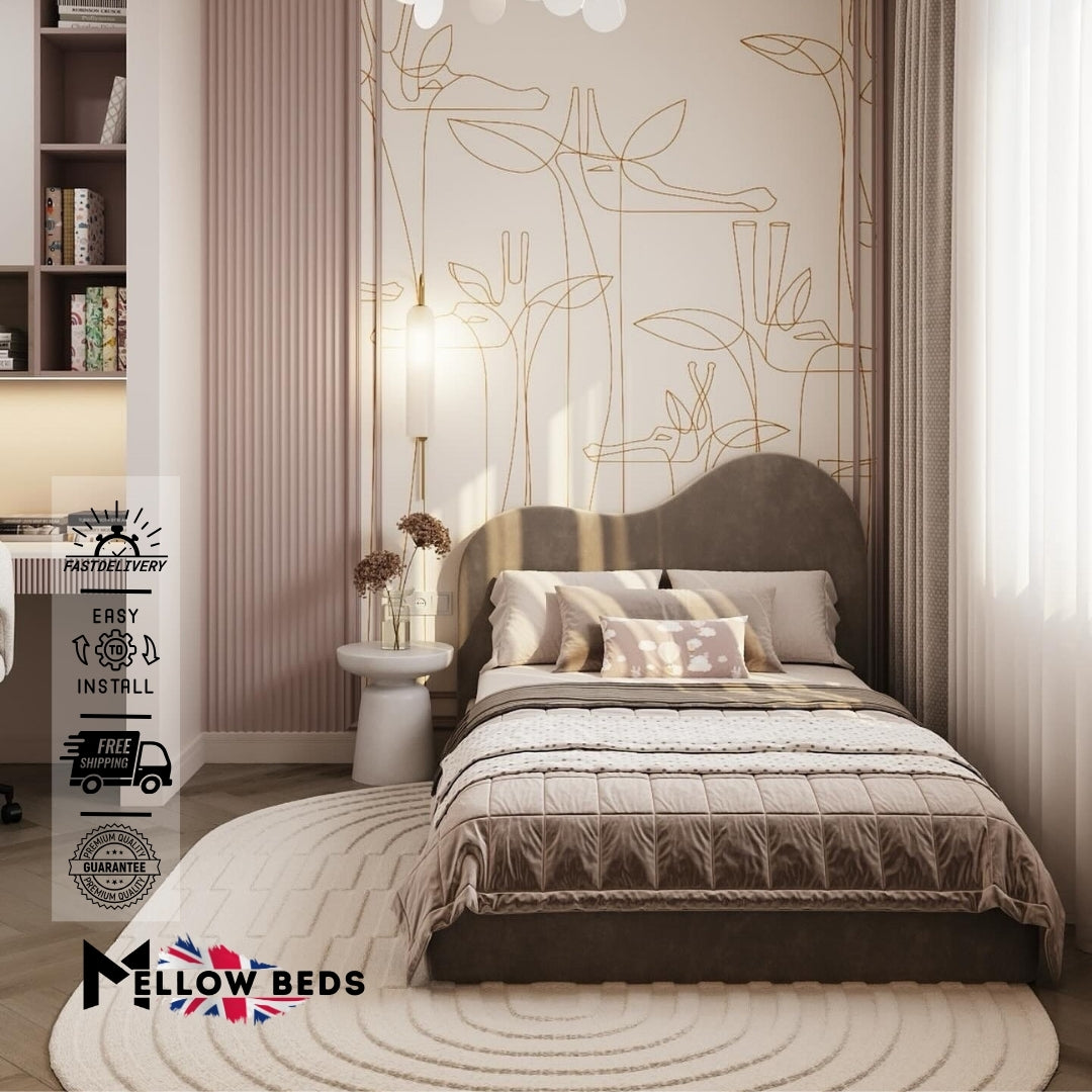 2025 Kids Bed BlossomCove Headboard | Mellow Beds #B116